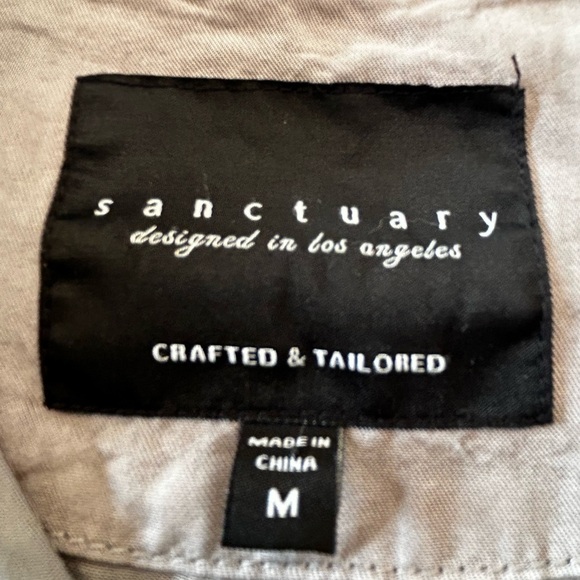 Sanctuary Safari Utility Jacket With Roll Up Sleeves Size Medium - Picture 8 of 12